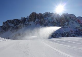 Piste innevate di Passo Gardena