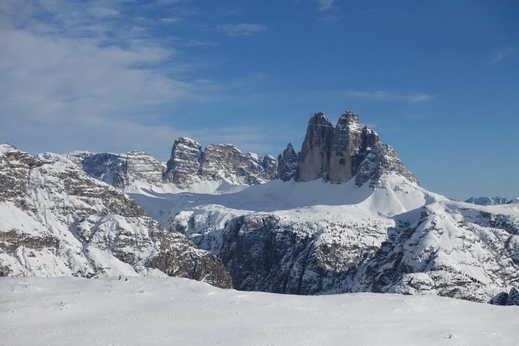 Tre Cime Lavaredo in inverno