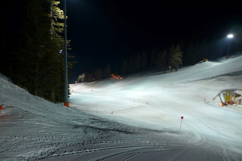 piste sci e slittino notturne